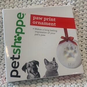 New in Unopened Box Petshoppe Paw Print Ornament by Walgreens